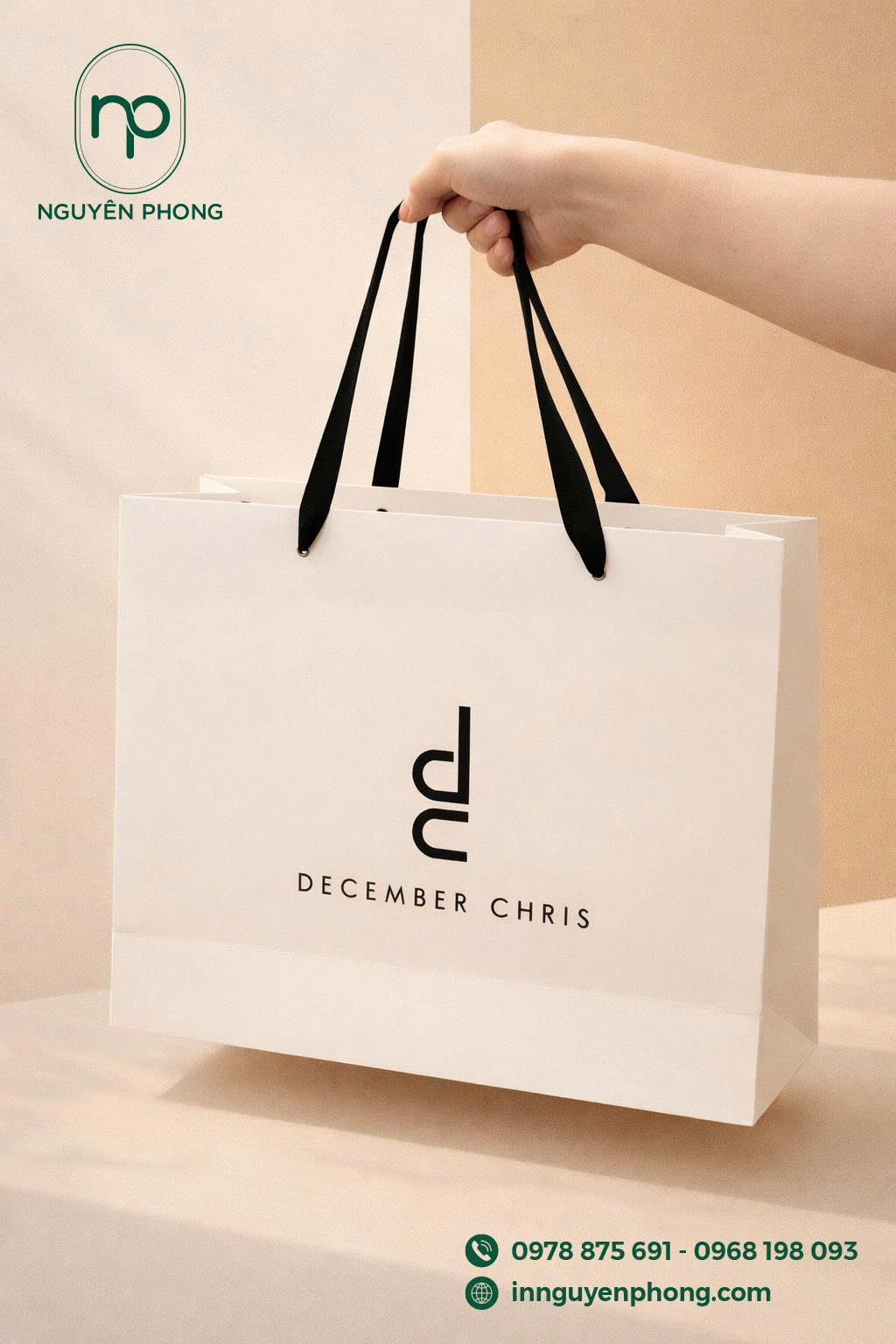 Mẫu túi giấy đựng mỹ phẩm 